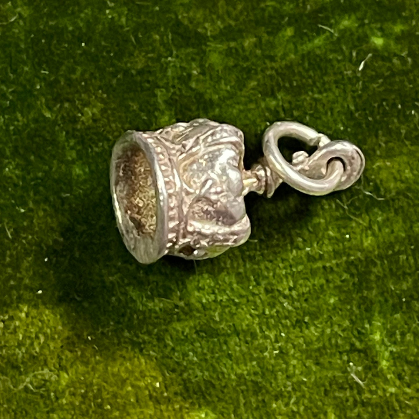 Vintage Sterling Silver Regal Crown Charm