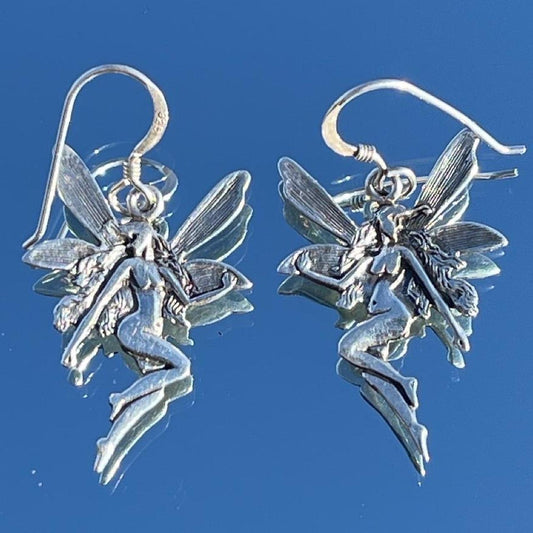 Vintage Silver Ethereal Fairy Earrings