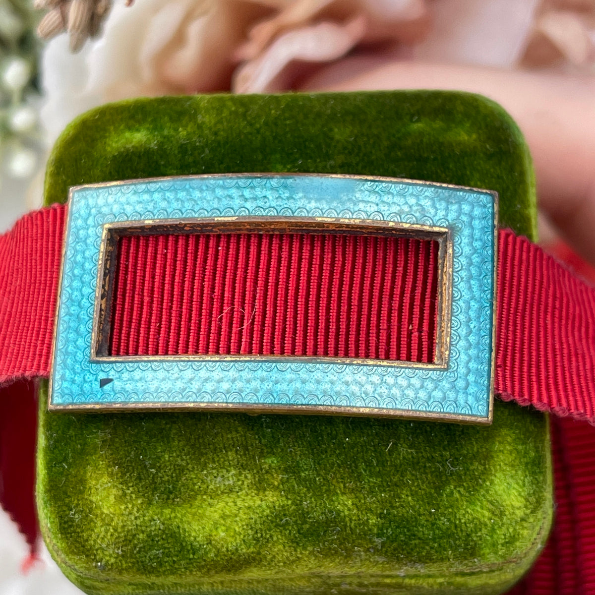 Unreleased: Vintage Deep Red Petersham Grosgrain Ribbon