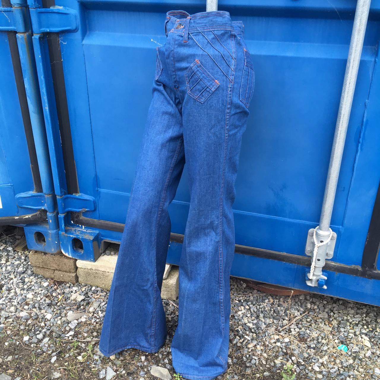Vintage 70s Indigo Denim Flares