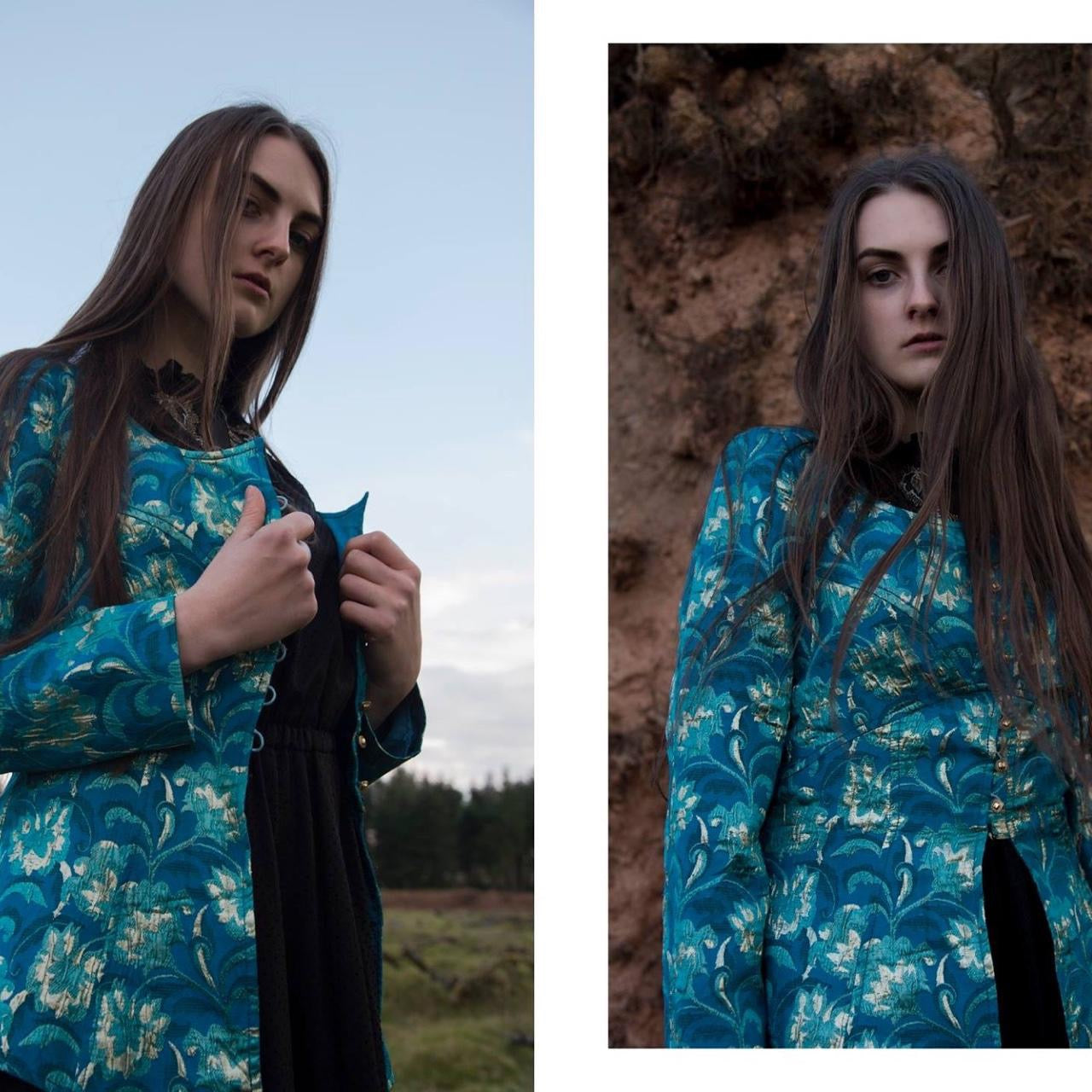 Vintage Blue Baroque Jacket