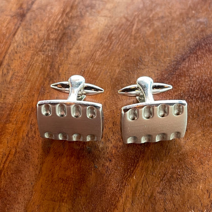 Vintage Midcentury Stratton Silver Tone Cufflinks
