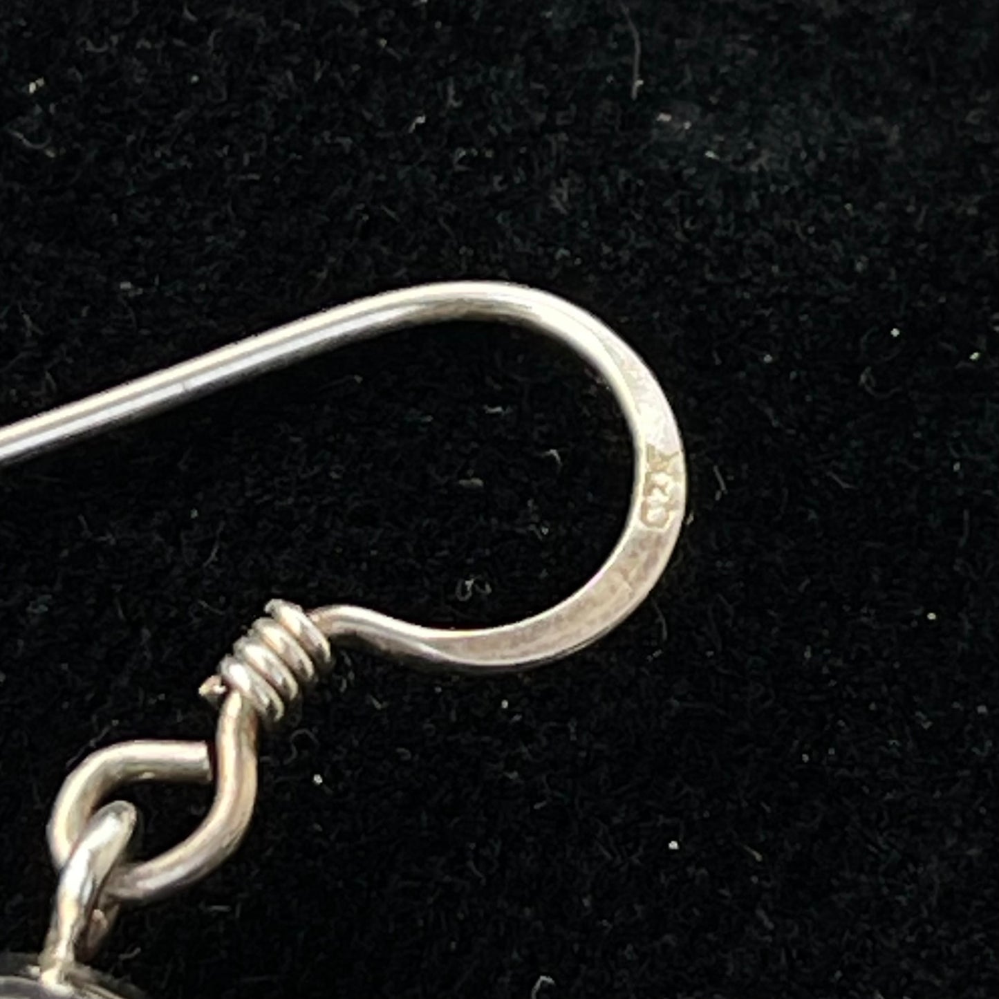 Vintage Silver Articulated Skull Momento Mori earrings