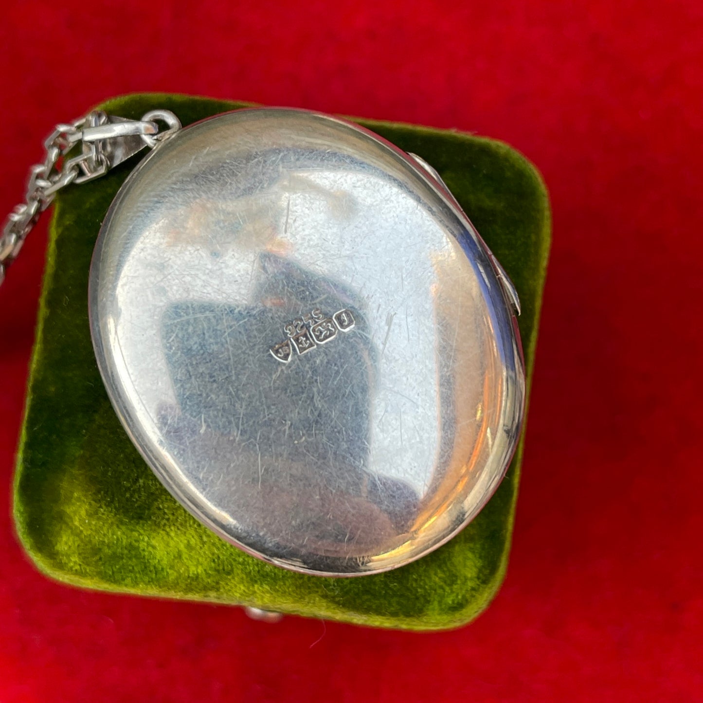 Vintage Sterling Silver Large Filigree Locket 1983