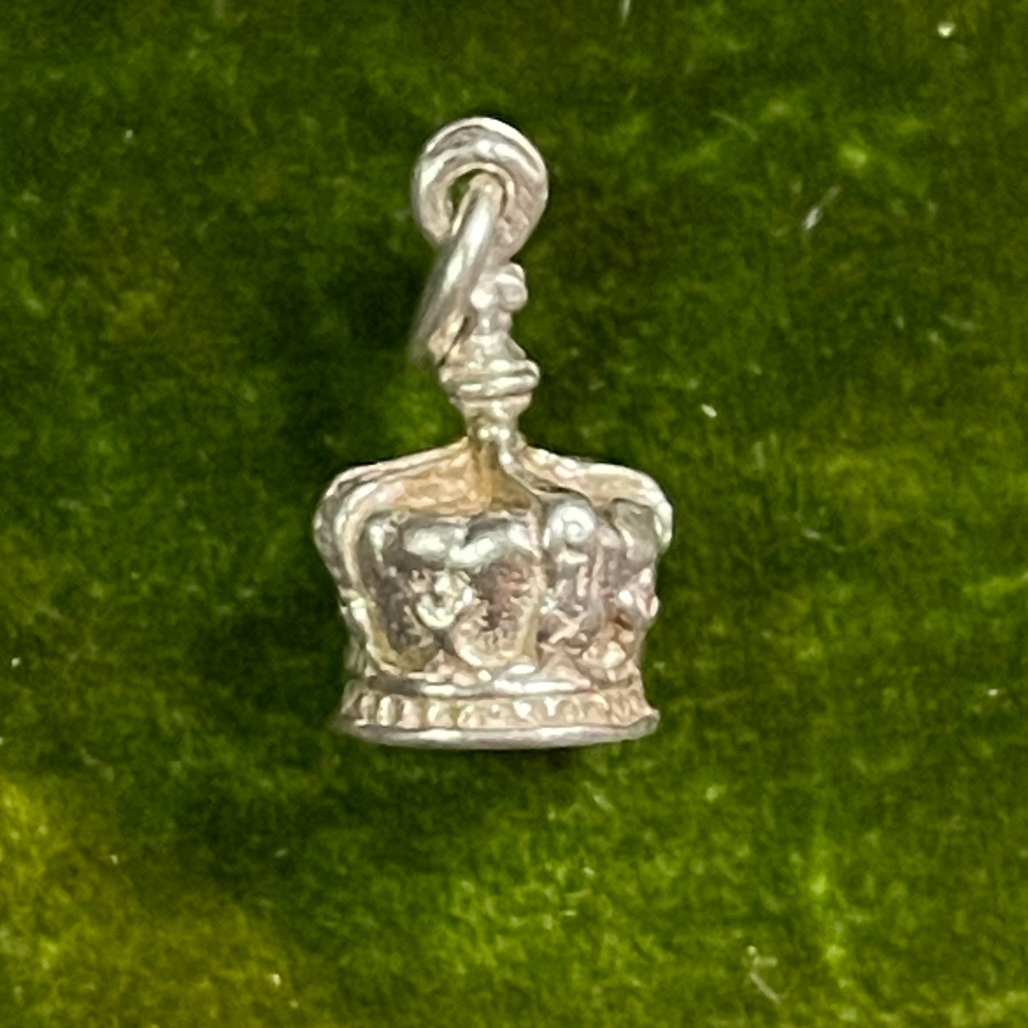 Vintage Sterling Silver Regal Crown Charm