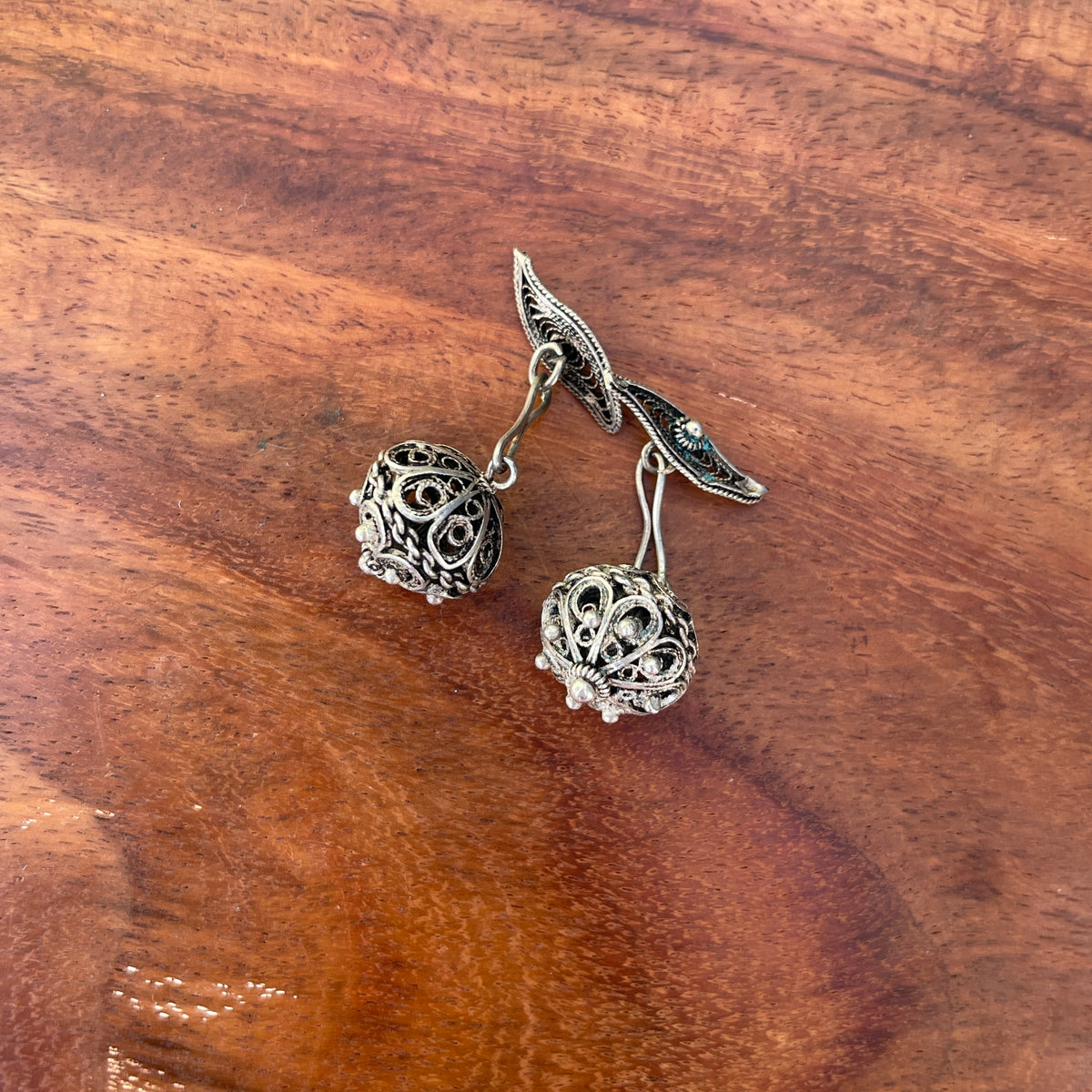 Unreleased: Antique Victorian Silver Balkan Filigree Cufflinks