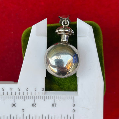 Silver Antique Revival Perfume Bottle Pendant