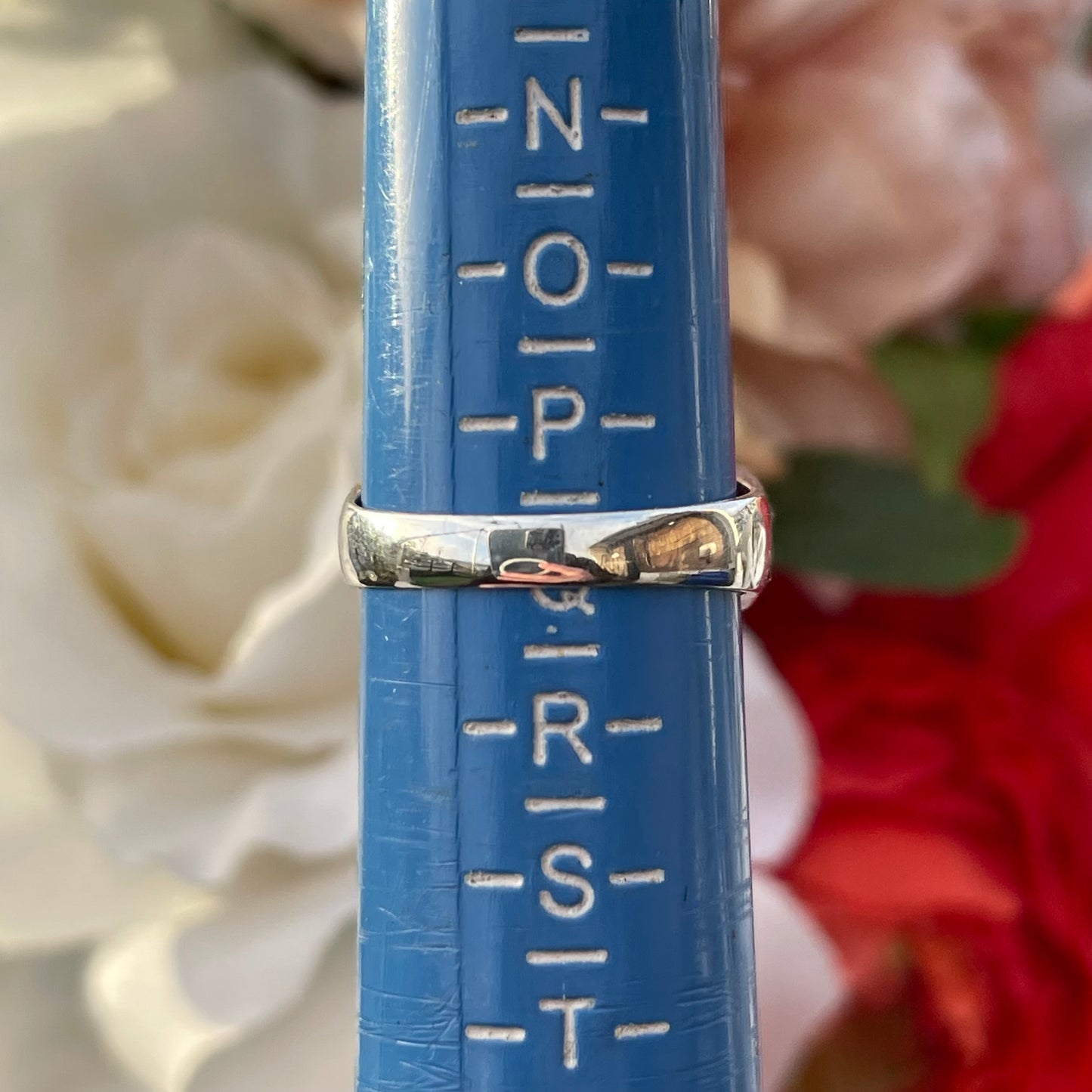 Vintage Sterling Silver 3 triple stone Gypsy Ring Victorian inspired 1977 Q 4.4g