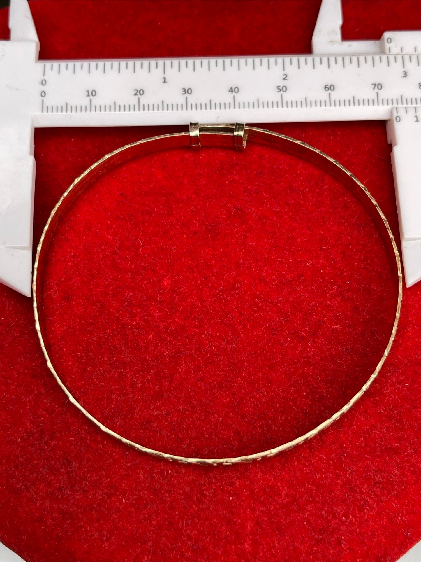 Vintage Rolled Gold Stars Moons Etched Bangle Bracelet