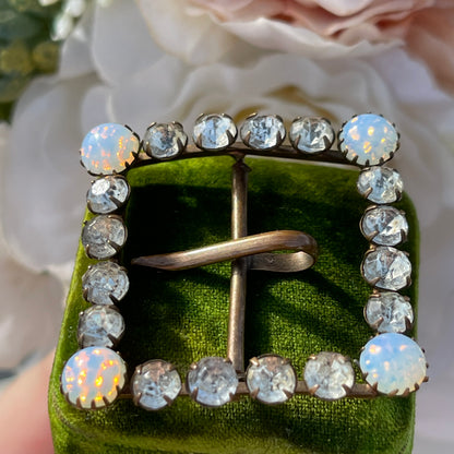 Unreleased: Victorian Opaline Paste Square Buckle