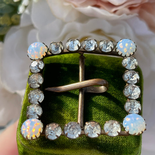 Unreleased: Victorian Opaline Paste Square Buckle