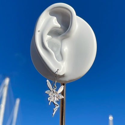 Vintage Silver Ethereal Fairy Earrings