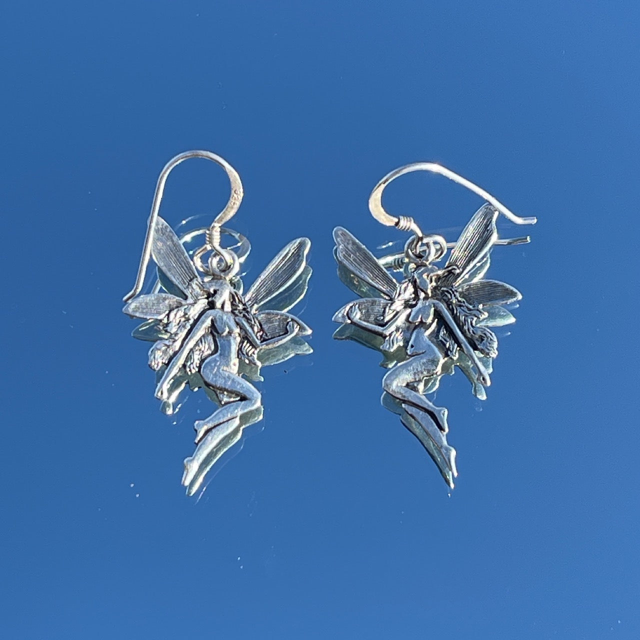 Vintage Silver Ethereal Fairy Earrings