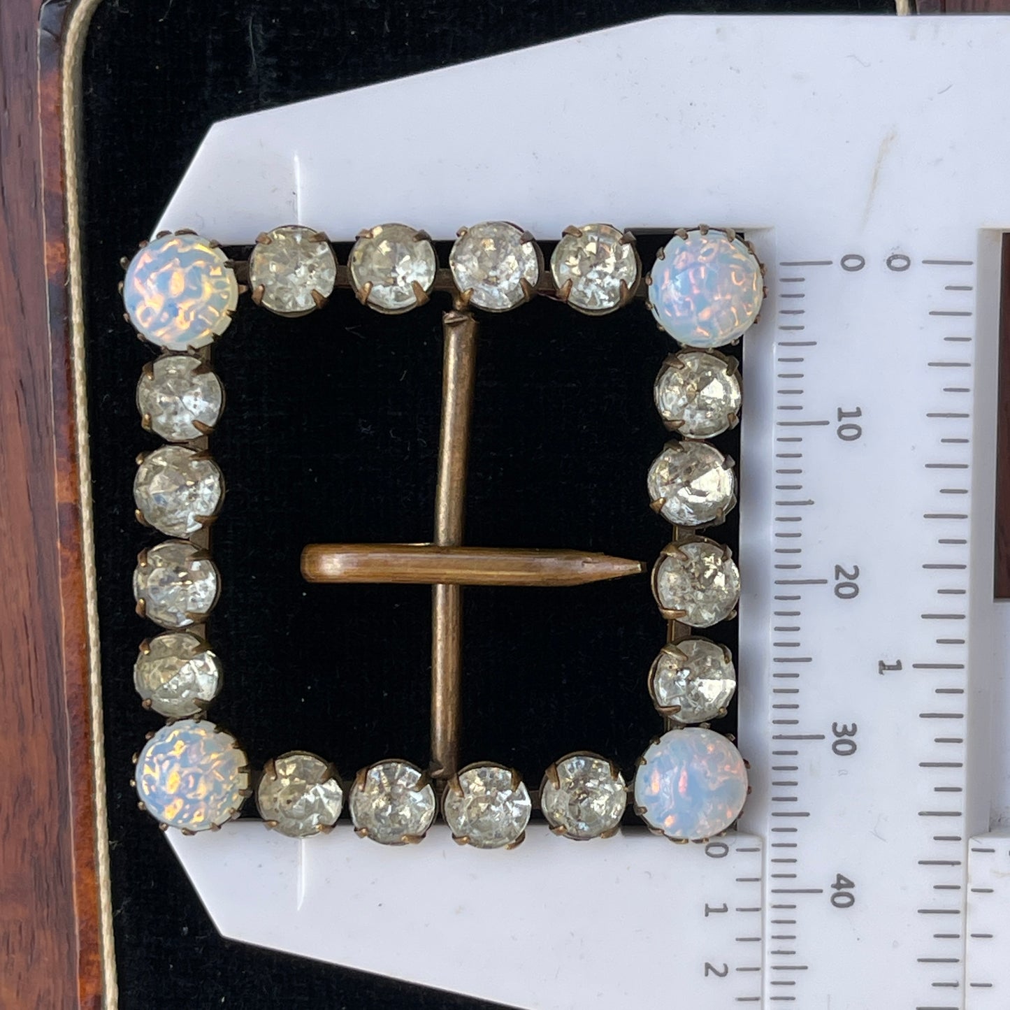 Unreleased: Victorian Opaline Paste Square Buckle