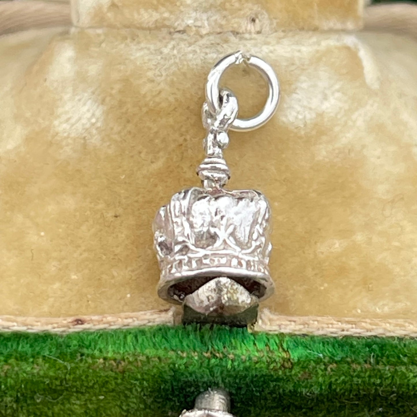 Vintage Sterling Silver Regal Crown Charm