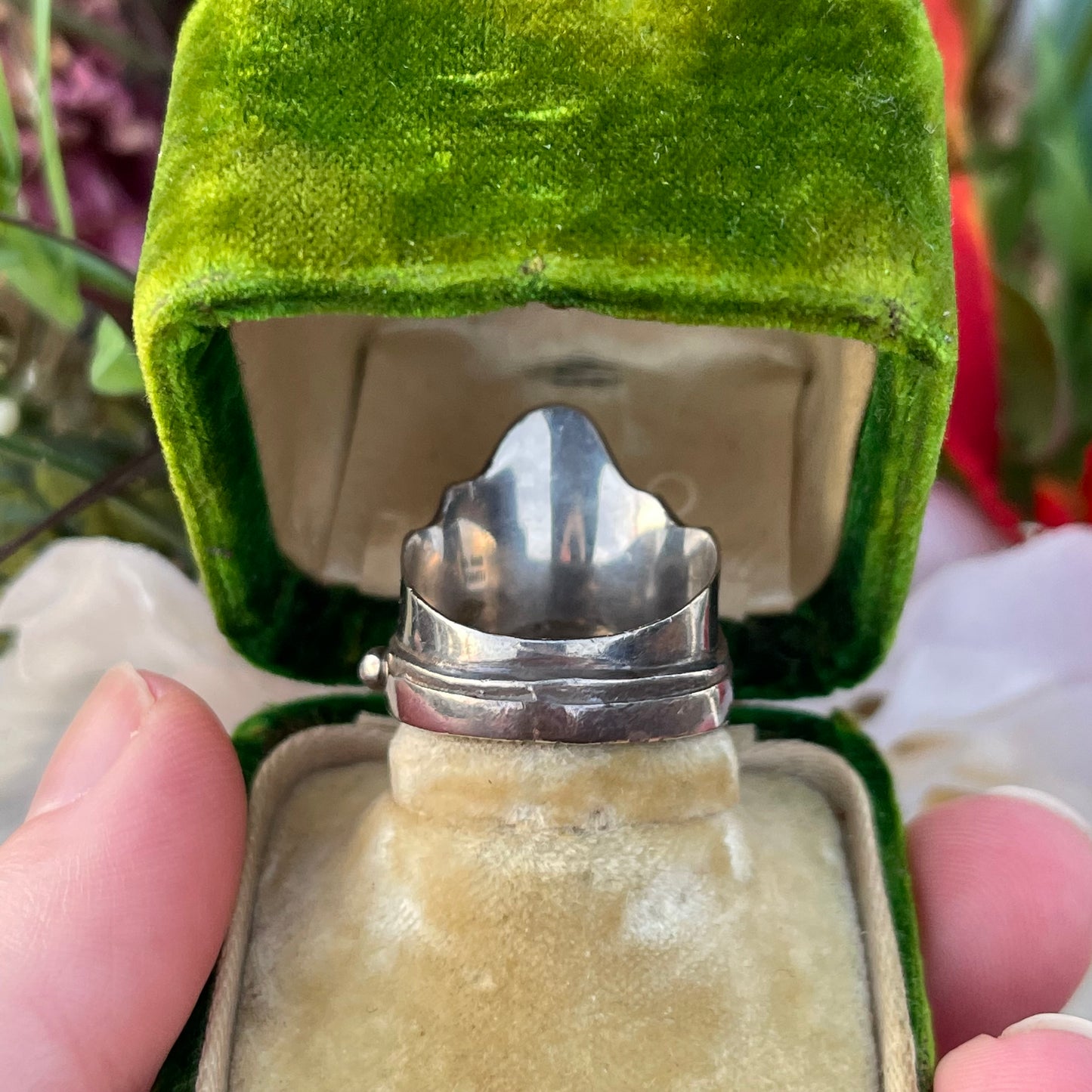 Vintage sterling Silver BA SUARTI amber Ring Chunky Boho Balinese