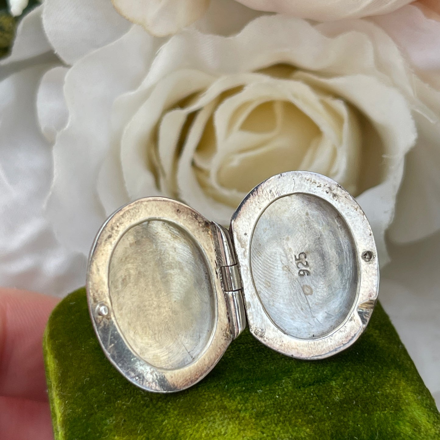 Unreleased: Sterling Silver Filigree Locket Ring O-P