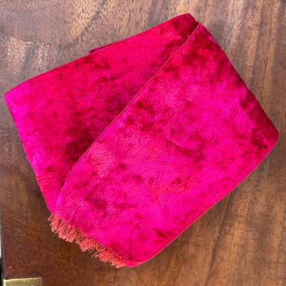 Antique Pink Silk Velvet Ribbon 2”
