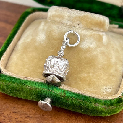Vintage Sterling Silver Regal Crown Charm