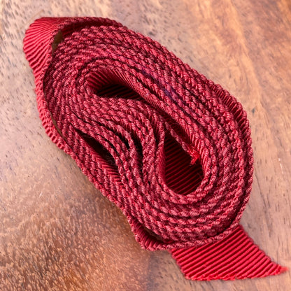 Unreleased: Vintage Deep Red Petersham Grosgrain Ribbon