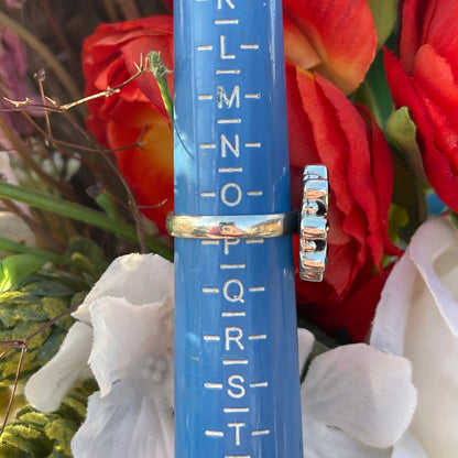 Vintage Sterling Silver Garnet And Citrine Flower Ring Indian P