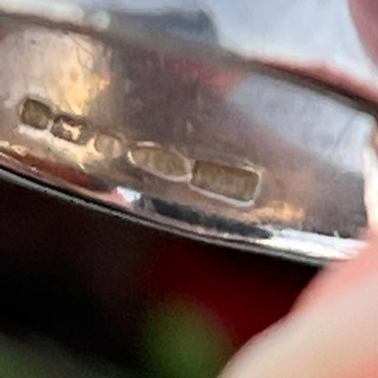 Vintage sterling Silver BA SUARTI amber Ring Chunky Boho Balinese