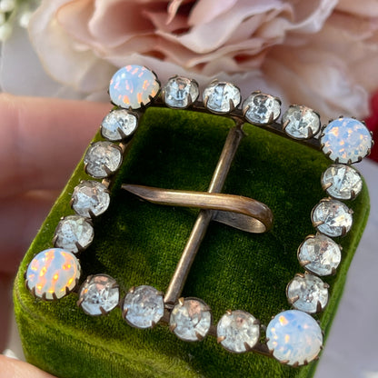 Unreleased: Victorian Opaline Paste Square Buckle