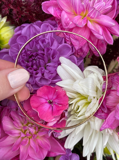 Vintage Rolled Gold Stars Moons Etched Bangle Bracelet