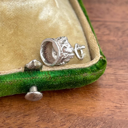 Vintage Sterling Silver Regal Crown Charm