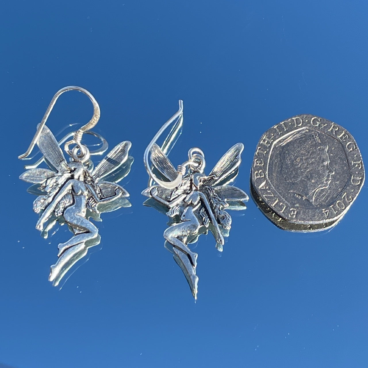 Vintage Silver Ethereal Fairy Earrings