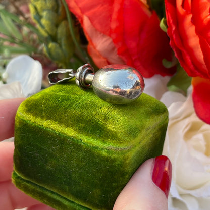 Silver Antique Revival Perfume Bottle Pendant