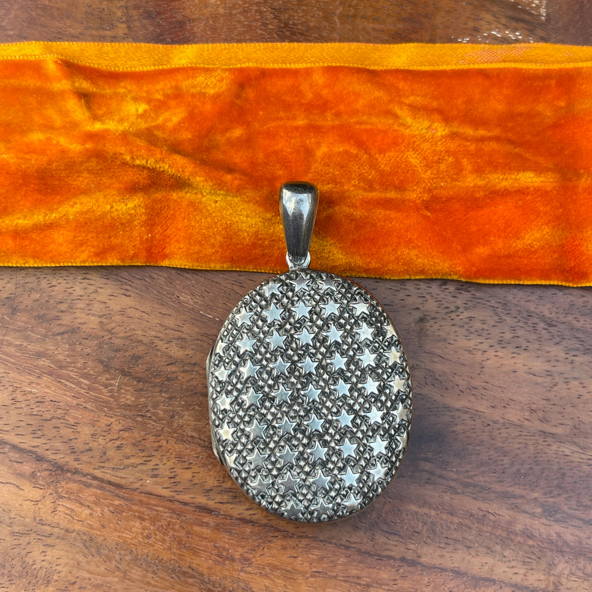 Unreleased: Antique Orange Silk Velvet ribbon