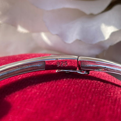 Sterling Silver Infinity DiamonFlash Warren James Bangle Bracelet RRP £179
