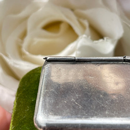 Antique Edwardian 1905 Sterling Silver Stamp Holder Envelope Pendant Charm