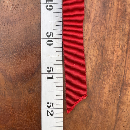 Unreleased: Vintage Deep Red Petersham Grosgrain Ribbon