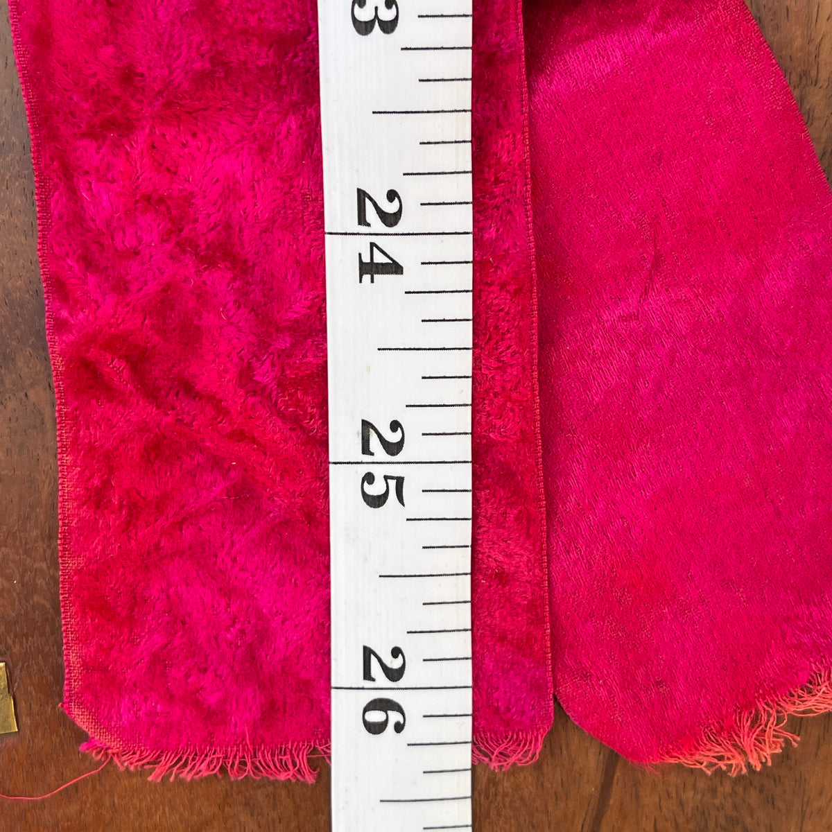 Antique Pink Silk Velvet Ribbon 2”