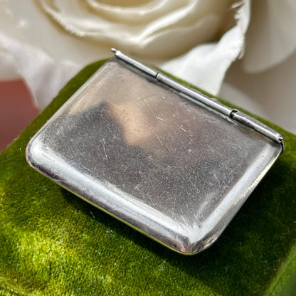 Antique Edwardian 1905 Sterling Silver Stamp Holder Envelope Pendant Charm