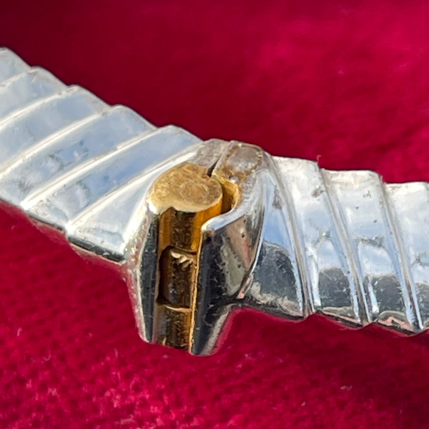 Sterling Silver Panther Gold Gilt Head Bangle Bracelet John Start Hallmarked 55g