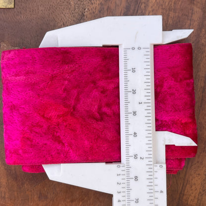 Antique Pink Silk Velvet Ribbon 2”