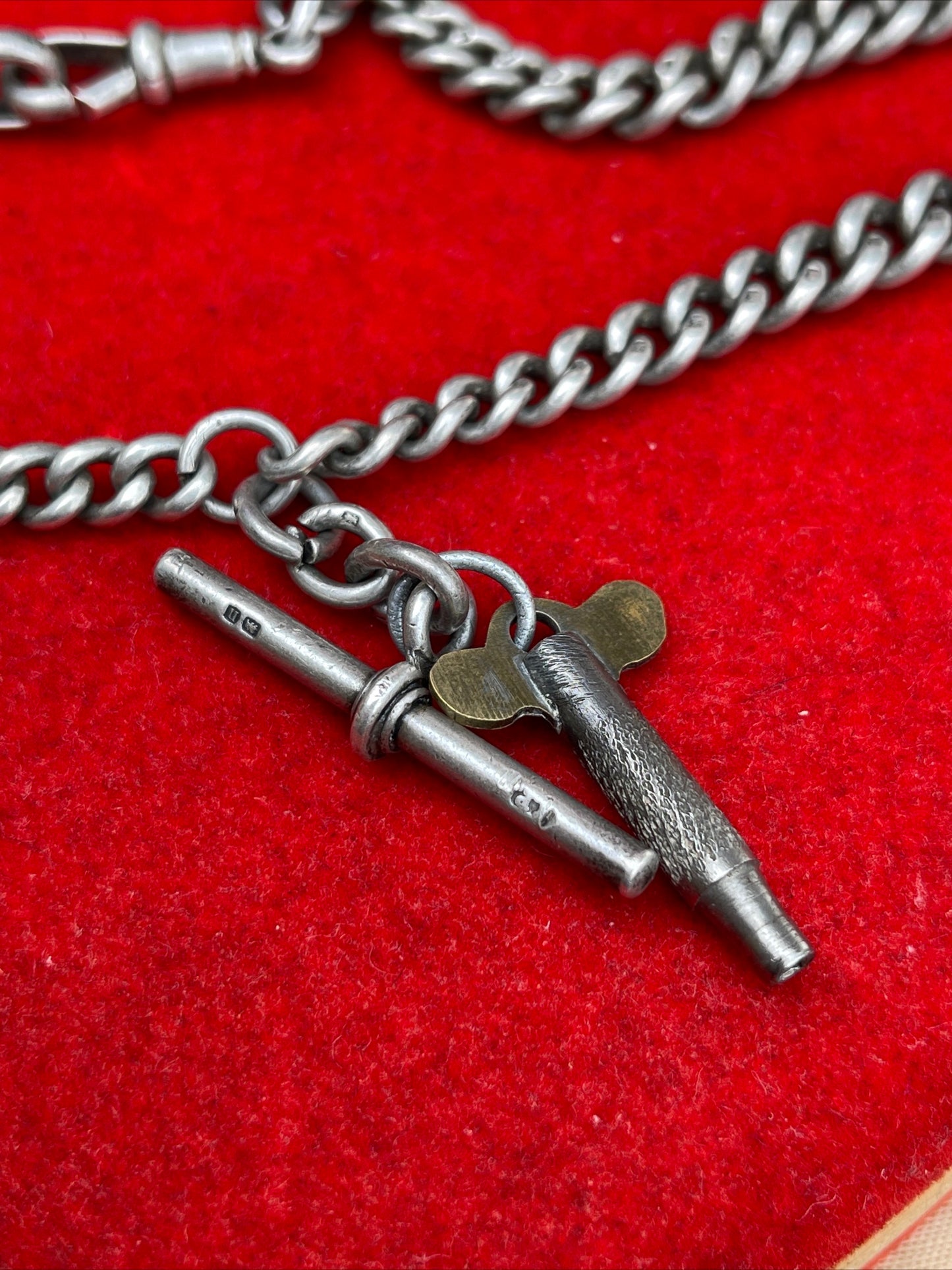 Antique Georgian Silver Watch Chain Necklace
