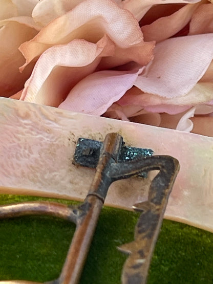 Unreleased: Antique Victorian Large Mother Of Pearl Buckle