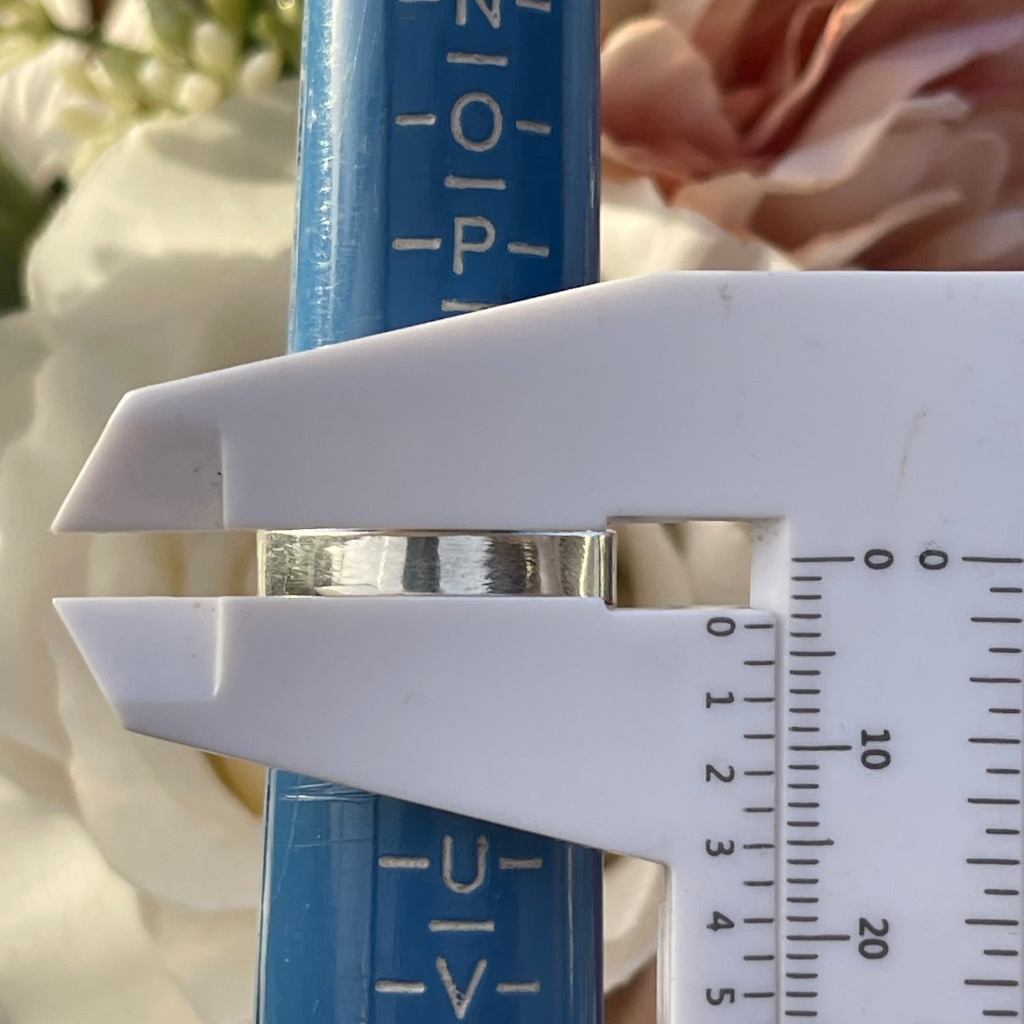 Vintage 60s Swedish Sterling Silver Modernist Loops Etched Sami Ring S 3.2g