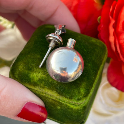 Silver Antique Revival Perfume Bottle Pendant
