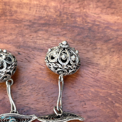 Unreleased: Antique Victorian Silver Balkan Filigree Cufflinks