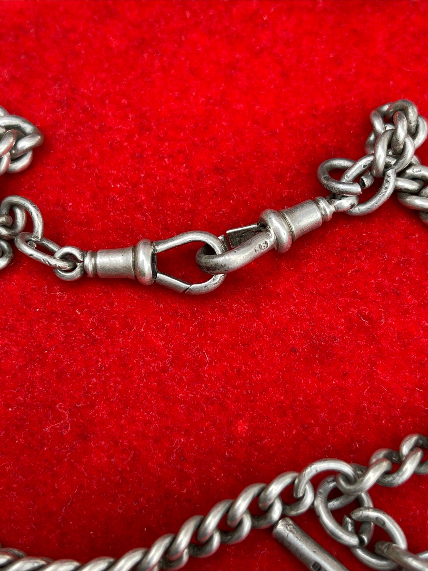 Antique Georgian Silver Watch Chain Necklace