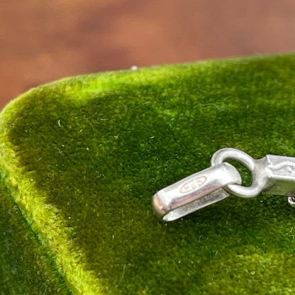 Vintage Sterling Silver Ornate Crucifix Cross Pendant