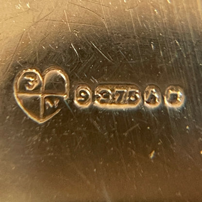Vintage 9ct Gold Book Locket Engraved Heart Pendant Edwardian Revival 3g