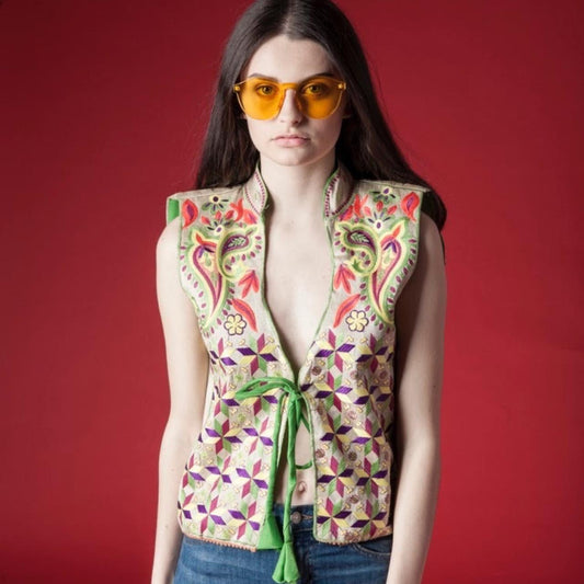 Vintage Embroidered Waistcoat