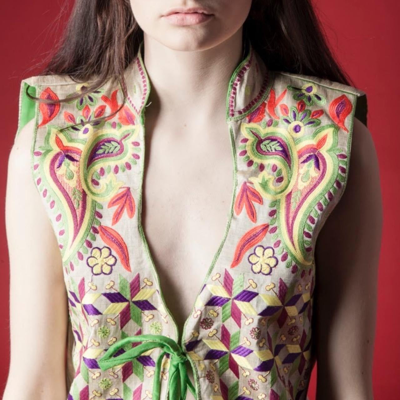 Vintage Embroidered Waistcoat