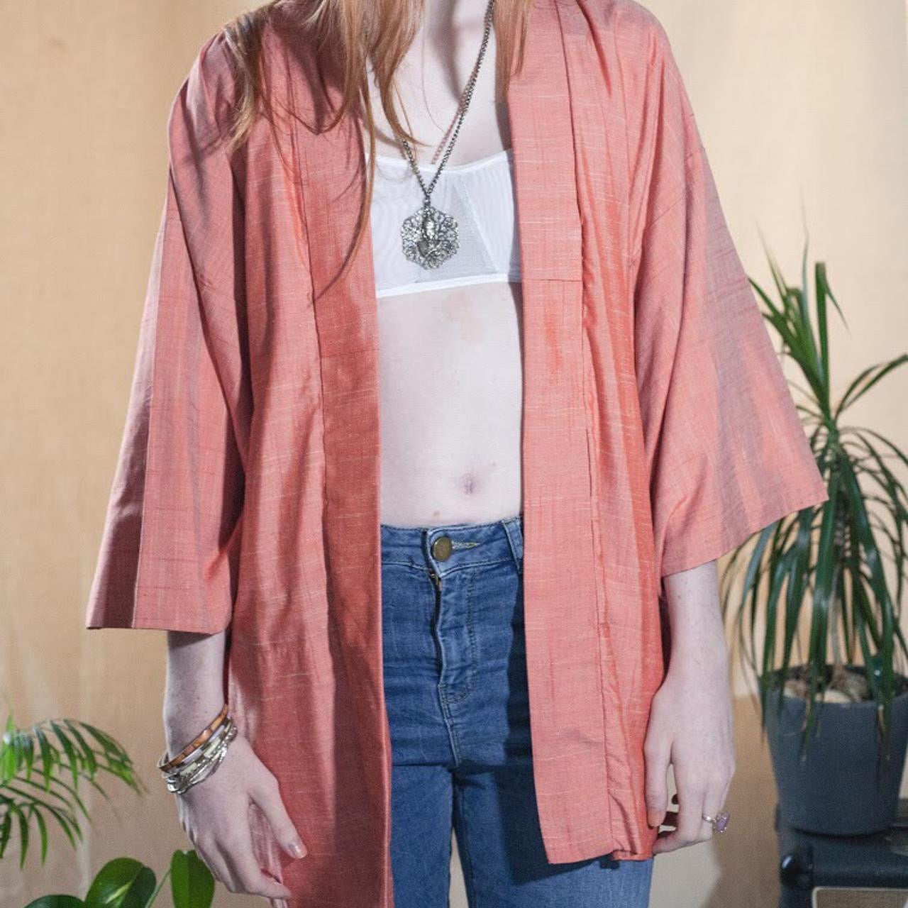 Vintage Peach Kimono Jacket